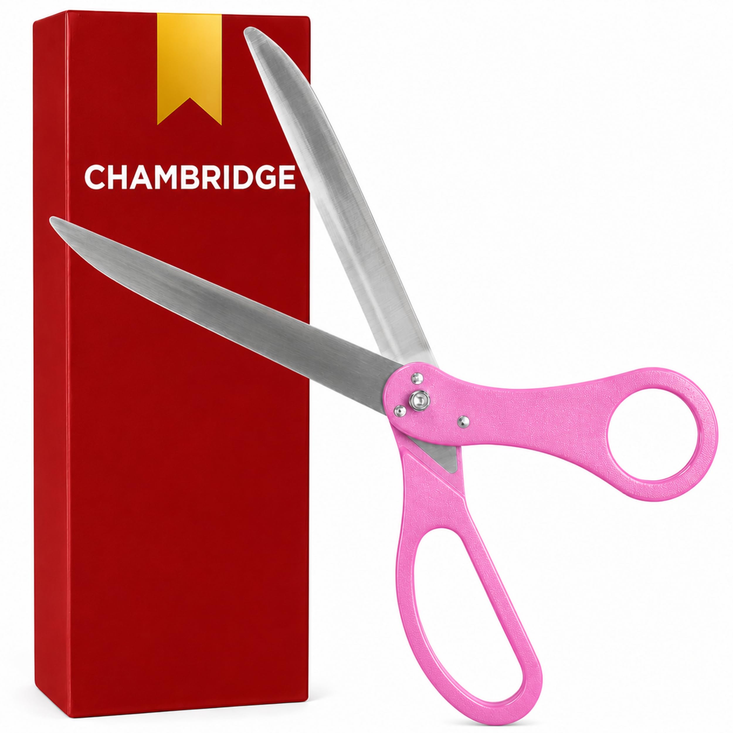 Kit gigante rosa para corte de cinta – Tijeras ceremoniales de 25 pulgadas, kit de gran apertura, tijeras grandes, ceremonia de corte de cinta, tijeras rosadas para decoración de eventos