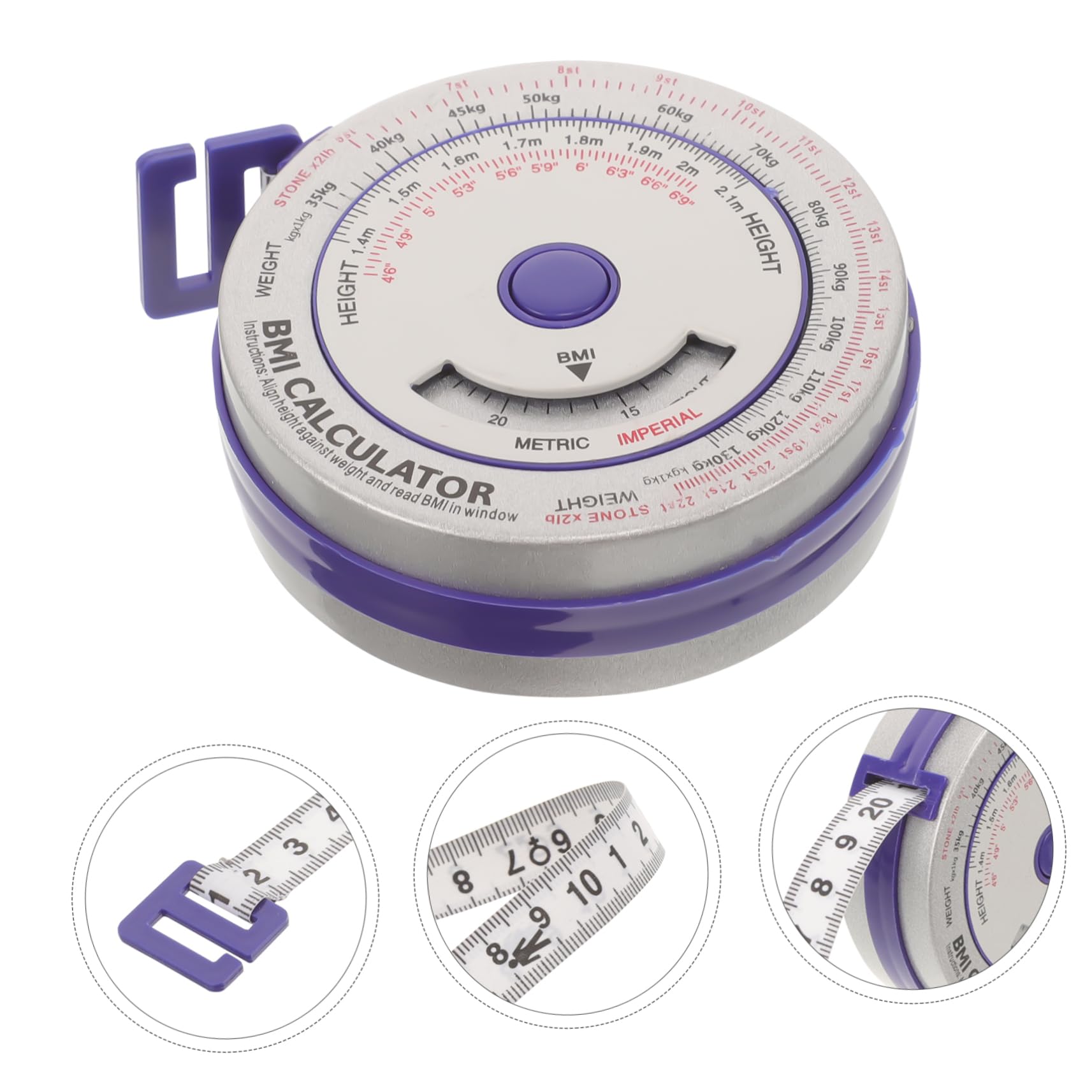5 Pezzi Misuratore Corpo Retrattile per Fitness e Cucito e Portatile Precisione per Misurazioni Accurate e Lavori Creativi