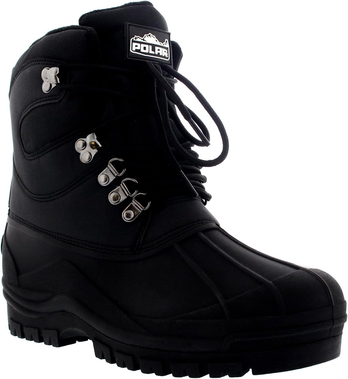 POLAR Mens Snow Waterproof Duck Hiking Bean Hiker Walking Short Ankle Boots - Image 3