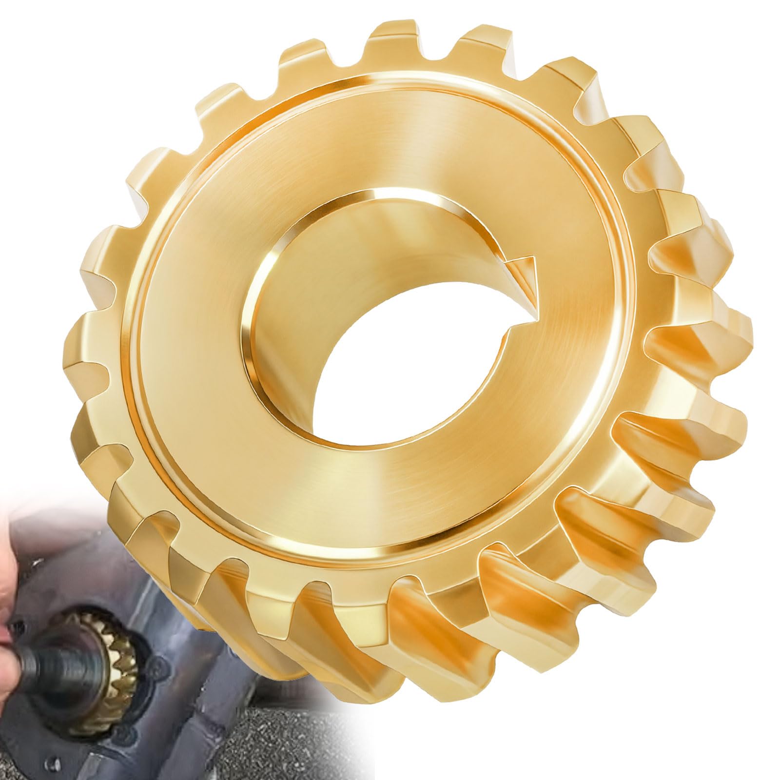 1-7/8" OD 917-04861 20T Worm Gear, Compatible with Craftsman Cub Cadet Troy Bilt 717-0528 717-04449 717-0528A 917-0528A, Fits 40" - 42" SNOWBLOWERS