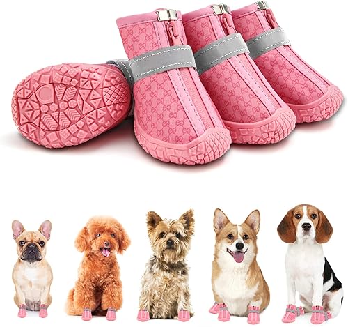 Zapatos para perros pequeños, botas impermeables para perros pequeños, protectores de patas para caminar al aire libre, zapatos para cachorros con disponible en Yaxa Colombia