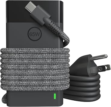 USB Type C Laptop Charger Compatible with HP 65W USBC Computer Envy X360, Spectre X360, EliteBook Laptop, Elite X2, Chromebook, ZBook Firefly, ProBook Omnibook AC Power Cord
