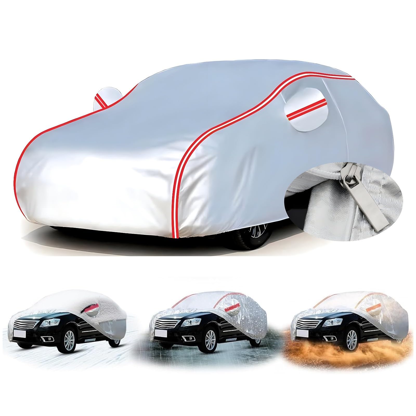 Funda de Coche para Bui𝘤k Electra 225 4-Door Hardtop 1967 (568.7 x 203.2 x 139.7cm),Impermeable,a Prueba de Polvo,a Prueba de Rayos UV,Transpirable, Aislante del Calor,protección de Pintura