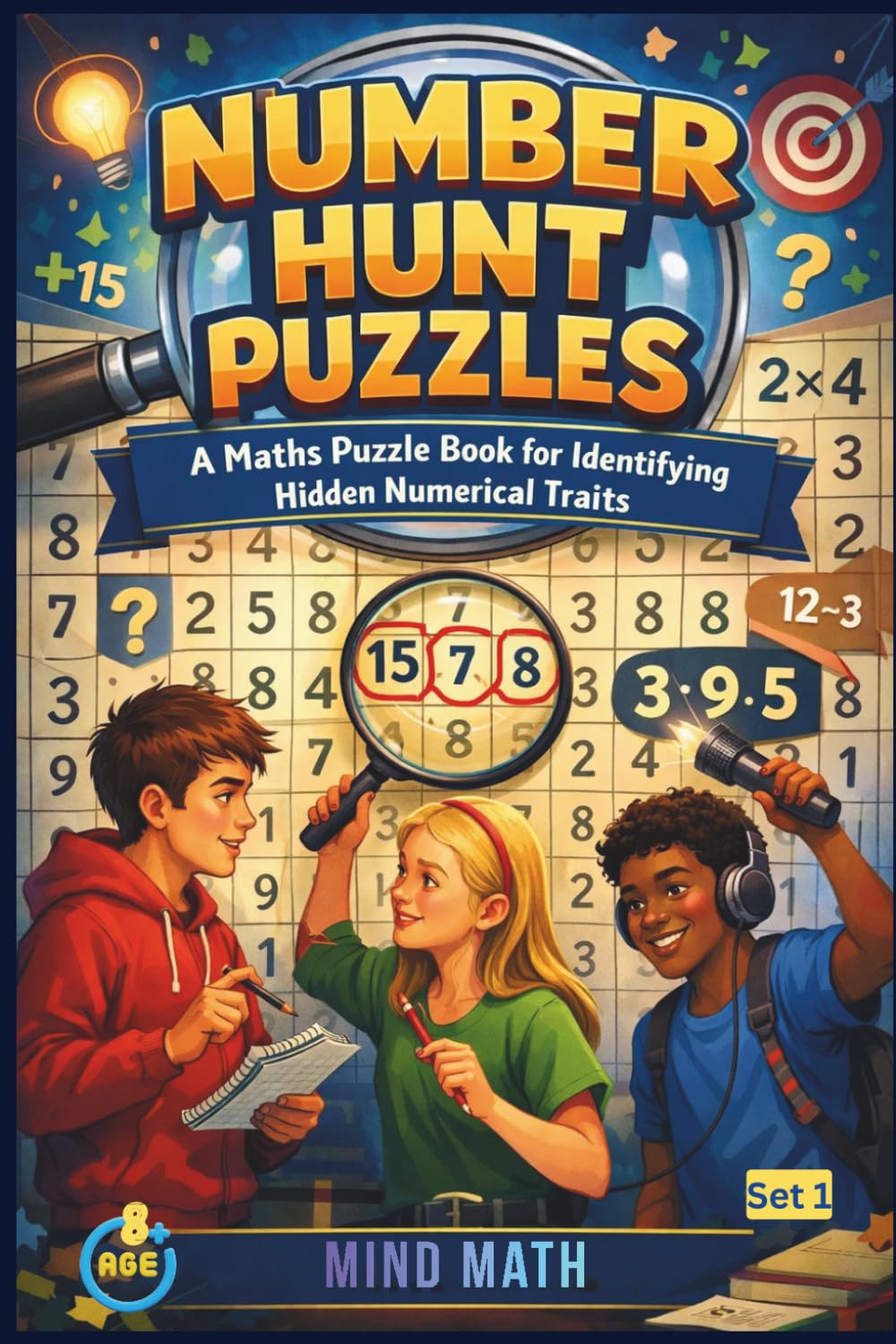 Number Hunt Puzzles : Set 1: A Maths Puzzle Book for Identifying Hidden Numerical Traits (Math is fun)