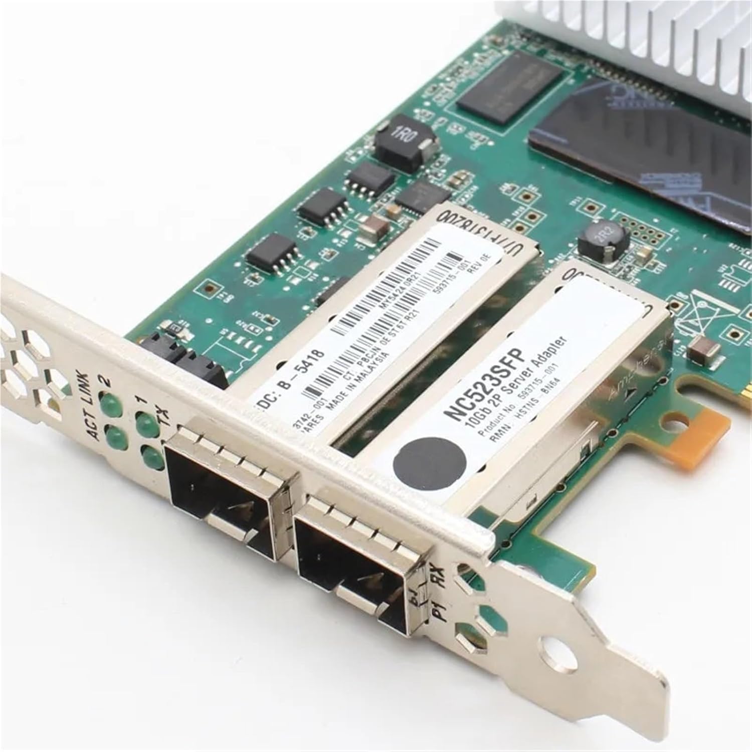 10GB 2 Port Dual Port 593742-001 593715-001 for NC523SFP QLE3242 10G Fiber Optic Network Card 593717-b21(High Profile Bracket)