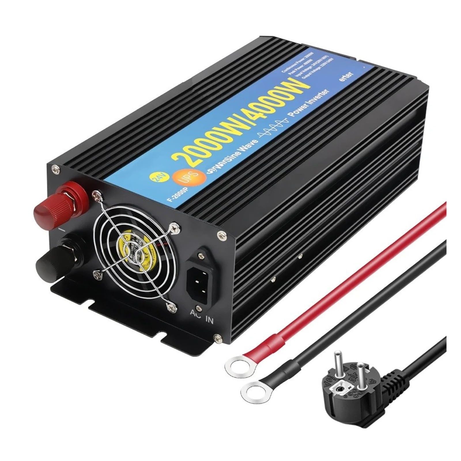 Convertidor inversor Corriente Cargador Inversor UPS 2000w/4000W DC 12V 24V AC 110V 220V 230V Convertidor Potencia Fuera Red Onda Sinusoidal para Pura