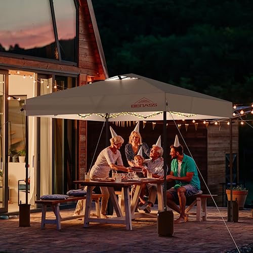 Miniatura 5 de Toldo desplegable de 10 x 10 pies, tienda de campaña fácil de montar, tiendas de campaña resistentes para fiestas, tienda de campaña para eventos