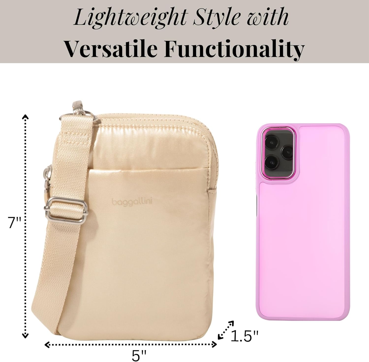 Baggallini womens Modern Take Two Rfid Crossbody - Image 3