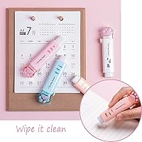 Vista 3 de Borrador retráctil, 4 borradores de goma push-pull sin rastro, útiles para empujar y tirar de la pata de gato, lindo borrador de goma adecuado