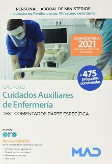 Cuidados auxiliares de enfermería de instituciones penitenciarias . Ministerio del interior. Parte específica