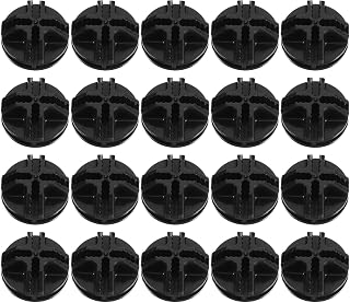 80 Pack Black Plastic Grid Cube Connectors for Modular Storage