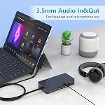 New Microsoft Surface Dock Triple Displays Dual HDMI+VGA with Power Adapter,12 in 1 Surface Docking Station for Microsoft Surface Pro 12/11/10/9/8/X/7/6/5/4/3,Surface Laptop 7/6/5/4/3/2/1, Book Go