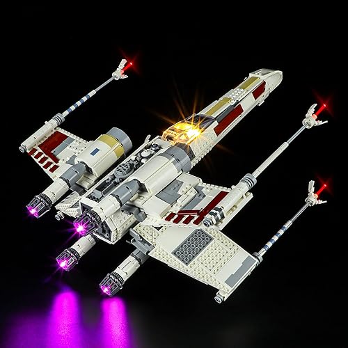BRIKSMAX Kit de iluminación LED para LEGO-75355 X-Wing Starfighter - Compatible con el modelo de bloques de construcción de Lego Star Wars, no