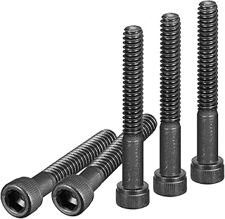 DTGN #10-24x2" Socket Head Cap Screws Bolts, 25Pcs 12.9 Grade Alloy Steel, Machine Hex Socket Screw, Hex Drive, Black Oxide Finish, UNC Coarse Thread Partially Threaded