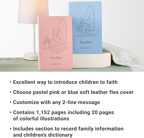 Miniatura 6 de Let's Make Memories Biblia personalizada de momentos preciosos, recuerdo religioso, bautismo, regalo de fe, para niñas, bebés, niños - relleno de