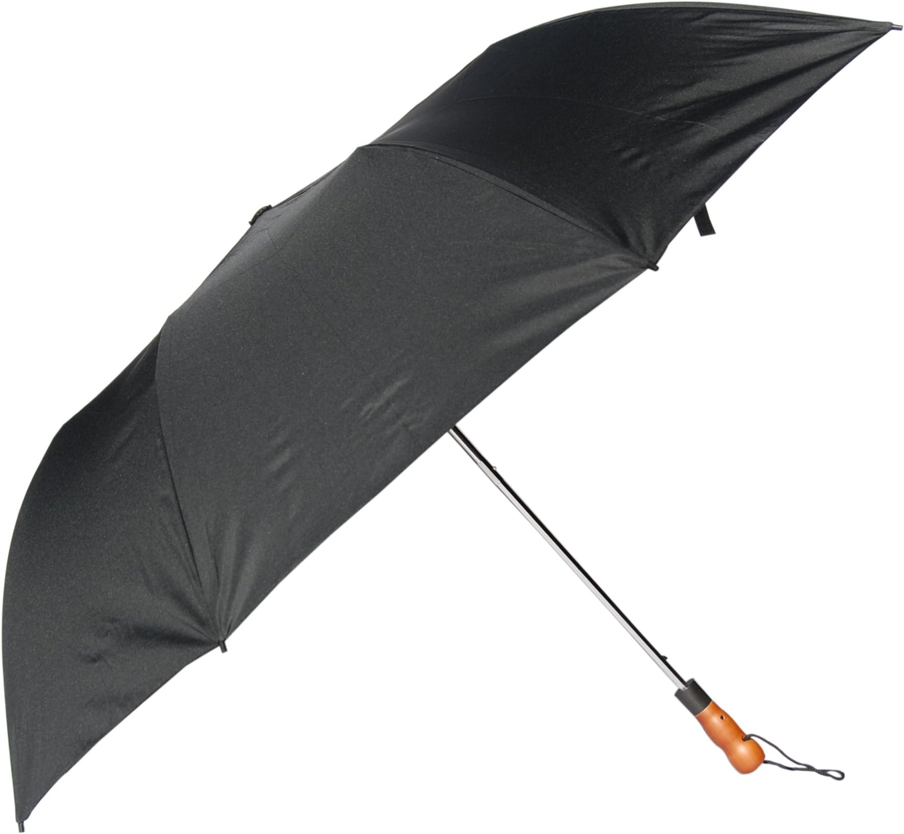 Auto Open Folding Golf Umbrella with Wood Handle