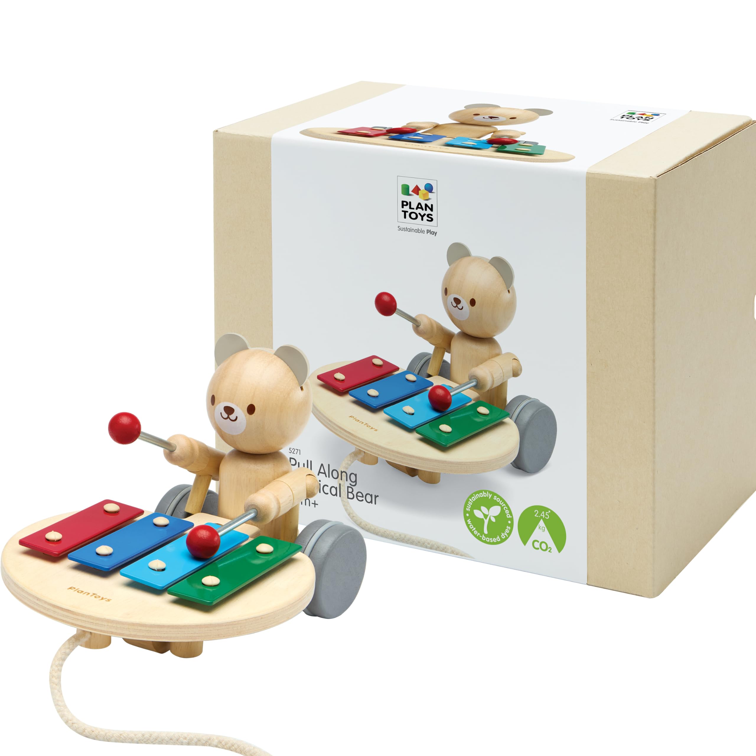 PlanToys Musik-Bär zum Nachziehen (5271)