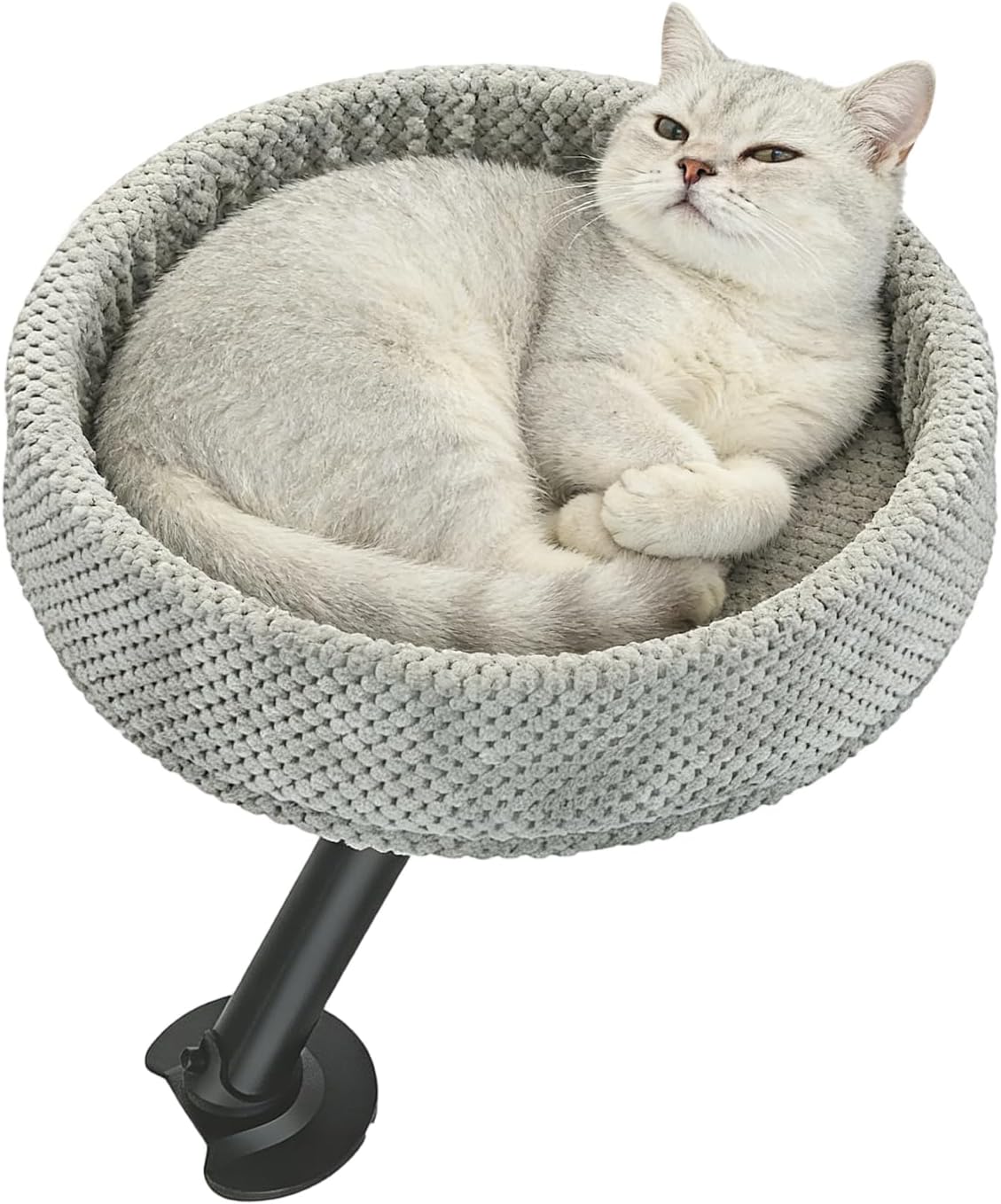 デスク用猫ベッド 机の上で使用できる猫のための寝床 | 快適で移動可能な睡眠用ネスト 簡単に移動可能 - 猫ベッドデスクマウント,室