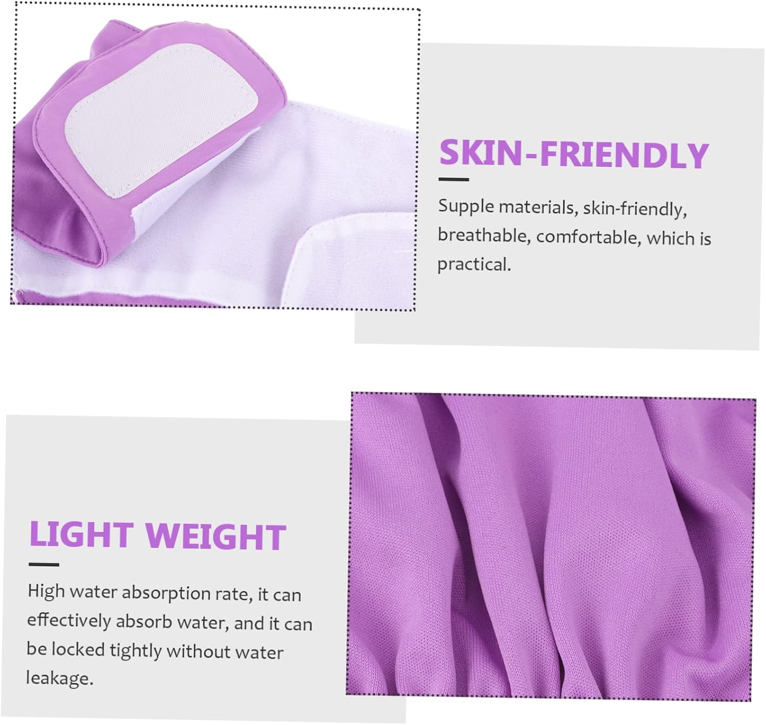 Healeved Washable Adult Diapers for Breathable Cloth Pants for Elderly Leak Design Comfortable Fit for Men and Women for Hospital Use