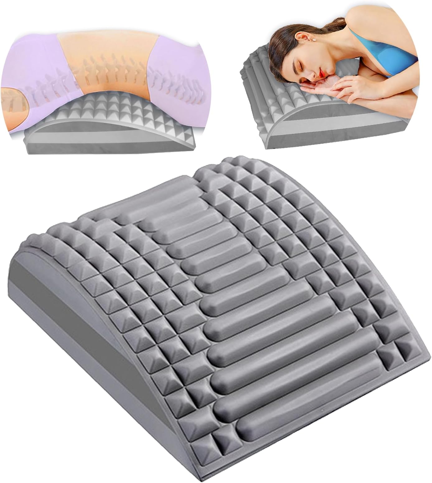 Back Stretcher,Refresh Back Stretcher, Neck and Back Stretcher for Lower Back Pain Relief,Herniated Disc, Sciatica, Scoliosis, As Gift for Girlfriend, Suitable for Various Places - Home, Gym