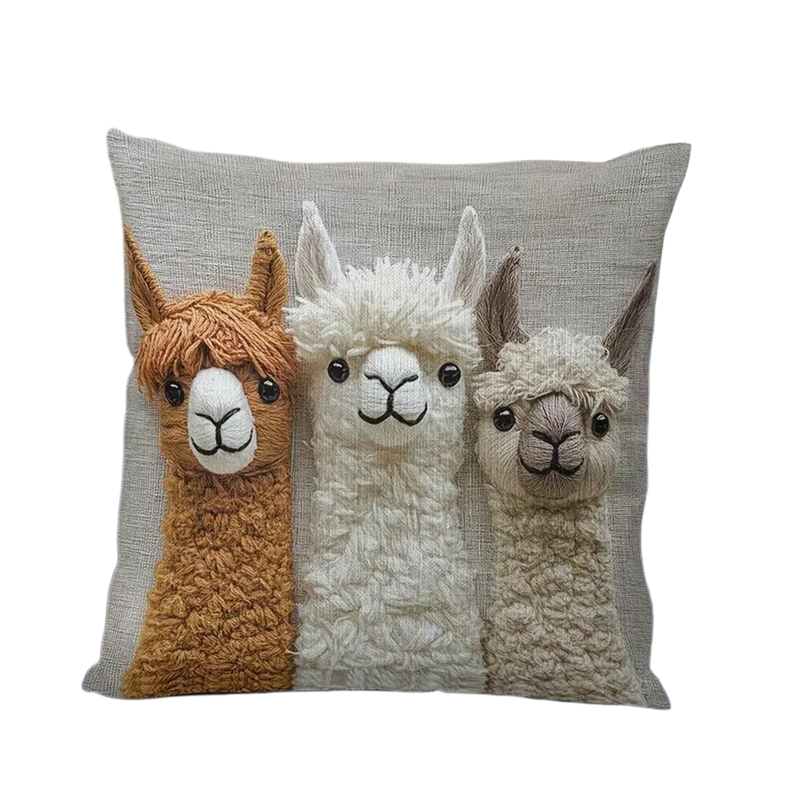 Masoog Animal Cushion Covers | Print Cushion Cover | 45 cm x 45 cm Animal Cushion Cover | For Bedroom Farmhouse Couch Chair Workplace Dorm Hut Car Interior Children's Room