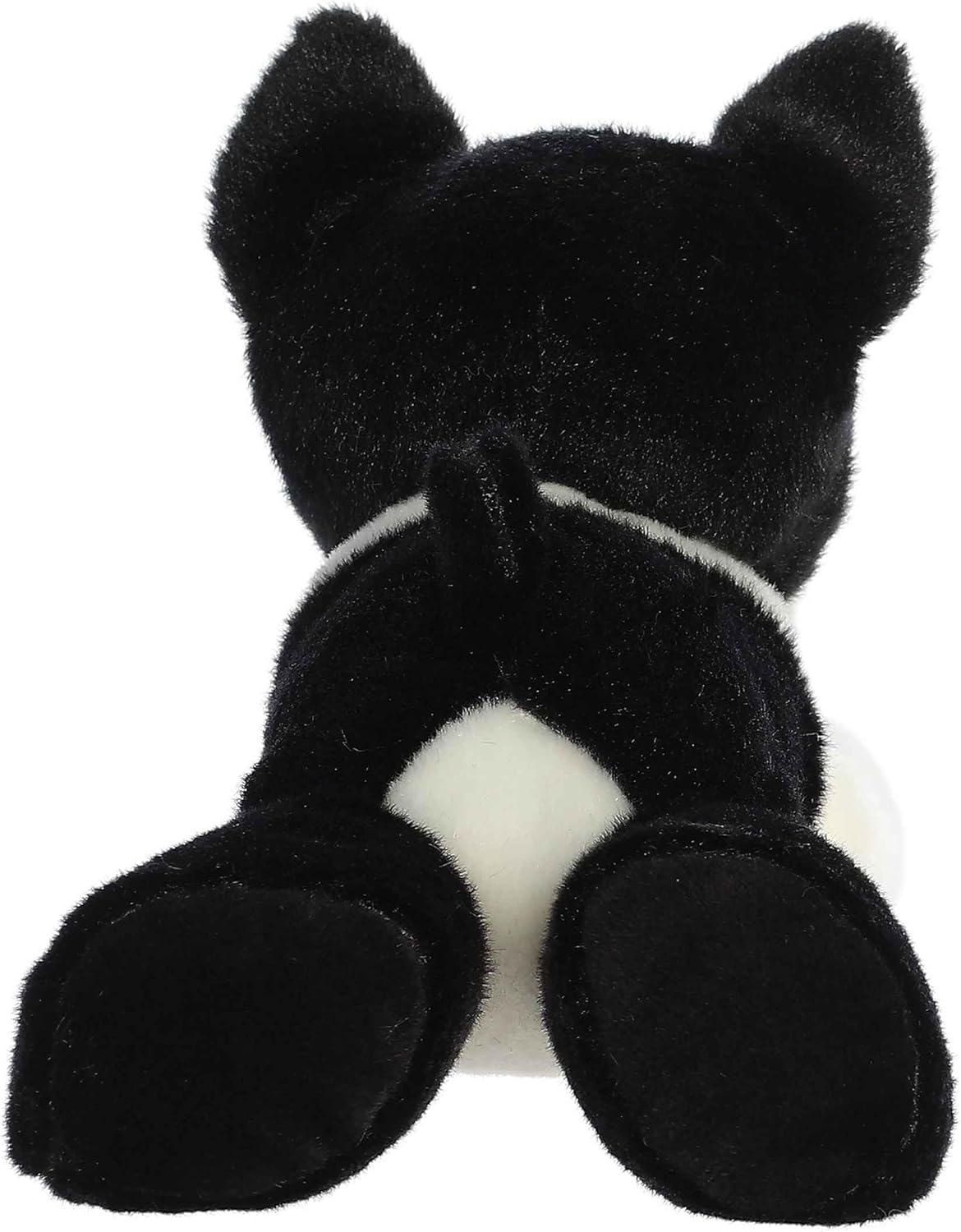 Aurora® Adorable Mini Flopsie™ Eva Boston Terrier™ Stuffed Animal - Mini Companions Ready for Playful Adventures - for Kids All Ages, Toddlers, Adults, and Families - Black 8 Inches