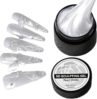 3D Nail Gel - Sculpture Gel For Nails White | Convenient Moisture Retaining Smooth Non Stick Manicure Decoration Products For Fingernail Extension Beauty Charm Modeling Sculpture Design