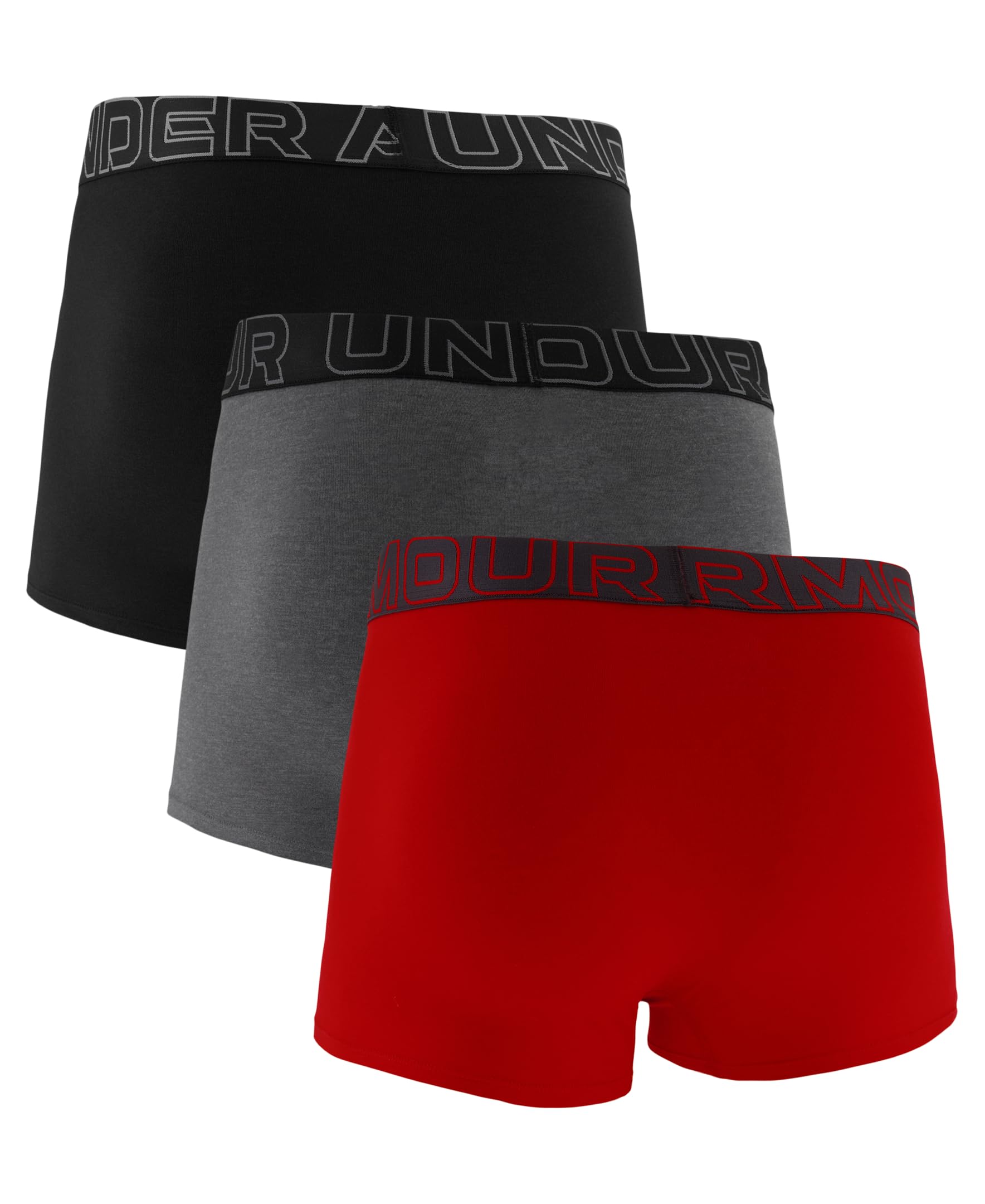Under Armour 3-Pack Performance Cotton Trunks, Boxer Briefs with 3" Inseam, All-Day Comfort Ropa Interior de Hombres Hombre (Pack de 3)