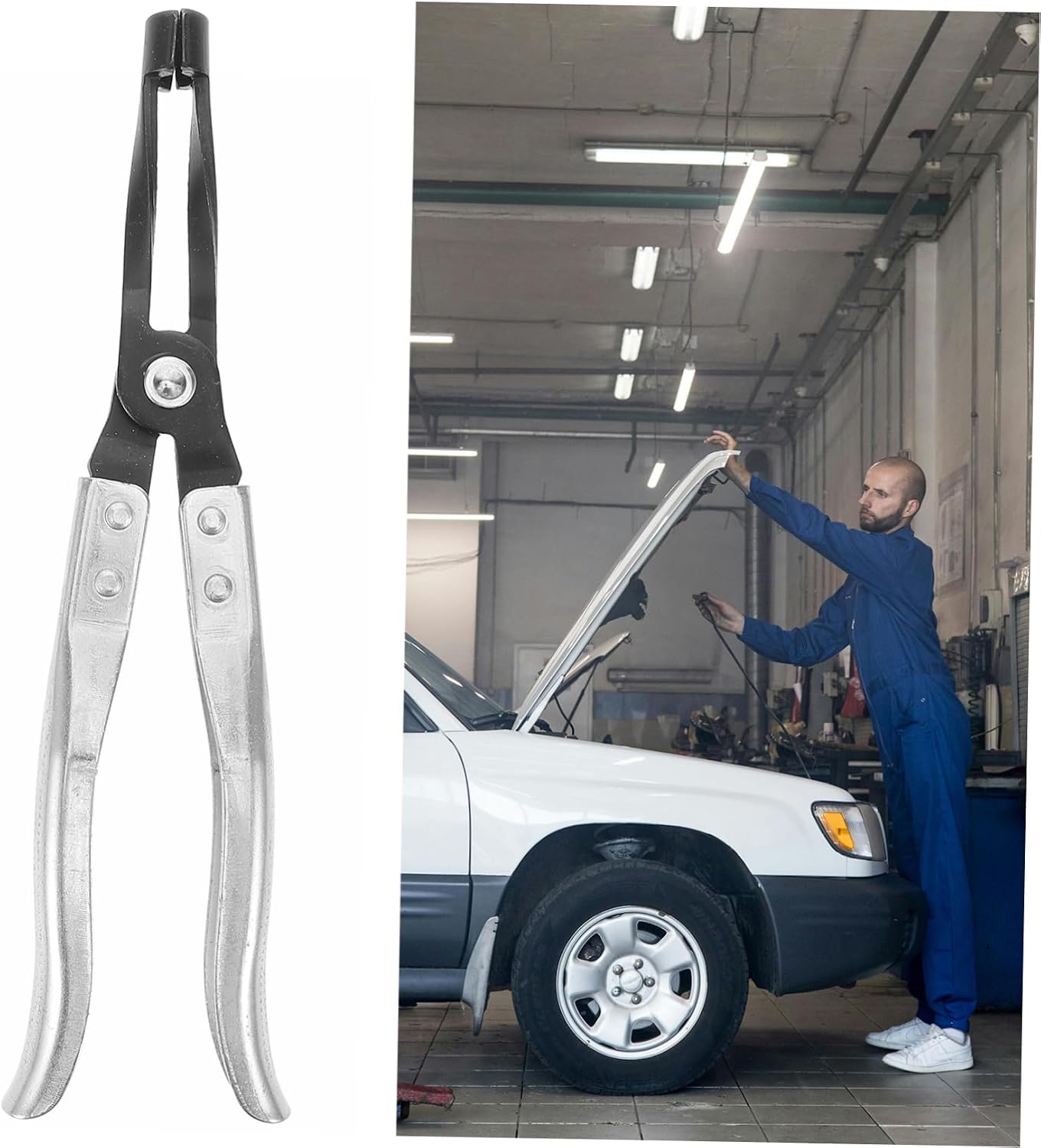 ABOOFAN Engine Repair Tool Valve Spring Pliers Set Small Engine Valve Spring Pliers for Accessory Removal Precision Designed for Safety