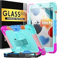 Vista 20 de BLOSOMEET Funda para iPad A16 de 11ª/10ª generación de 11''/10.9'' 2025/2022 con protector de pantalla de vidrio templado y soporte para lápiz