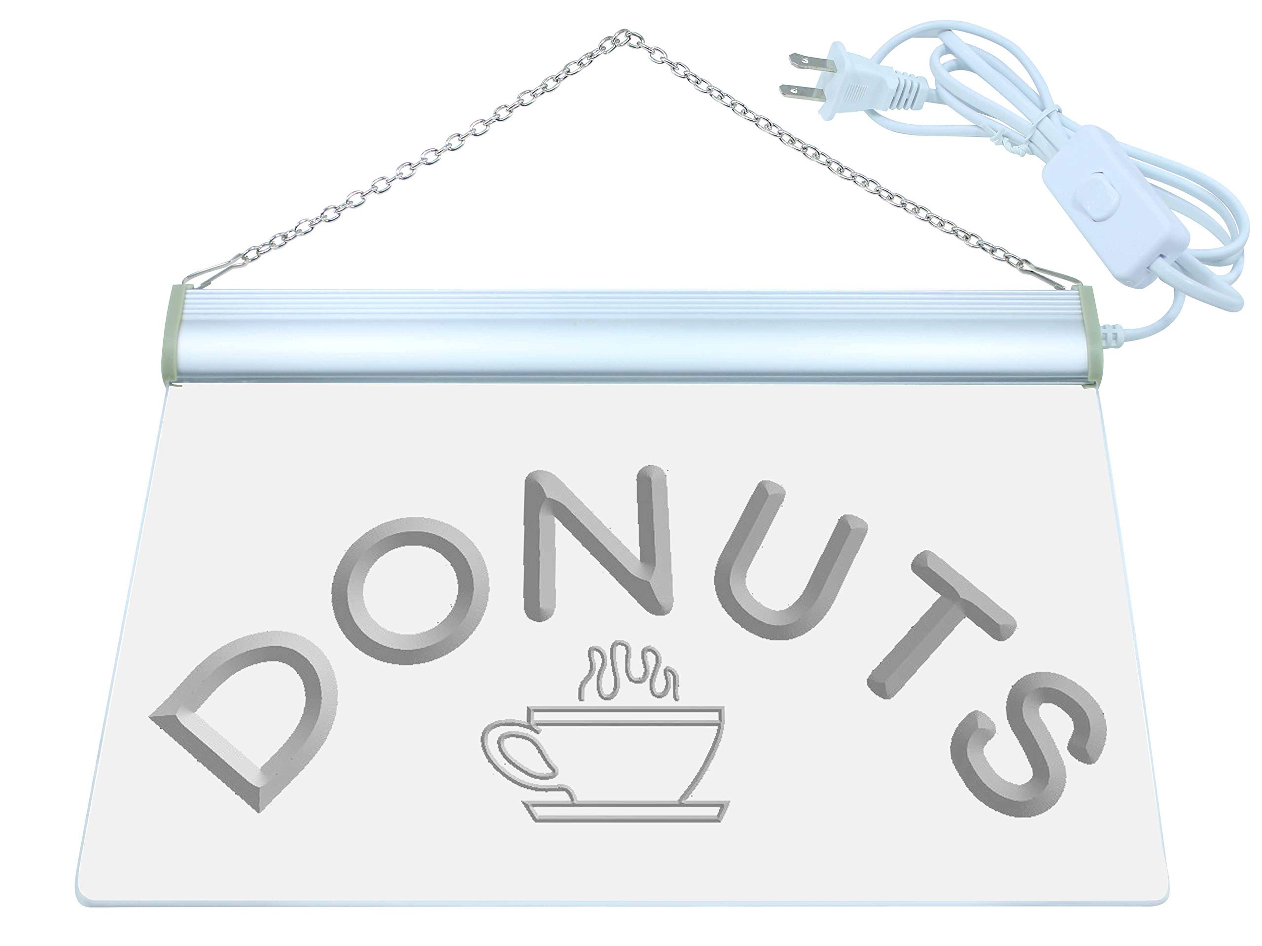 Advpro Multicolor Donuts Coffee Enseigne Lumineuse Led Neon Sign Multi-Color 400 X 300Mm St4s43-I072-C
