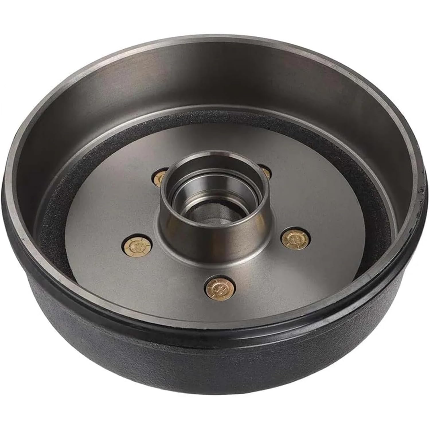 Trailer Hub 5 Lug - 4.5 Bolt Pattern with Brake Drum Boat Trailer Hub Kit Outer Cone Bearings L44649 Inner Cone Bearings