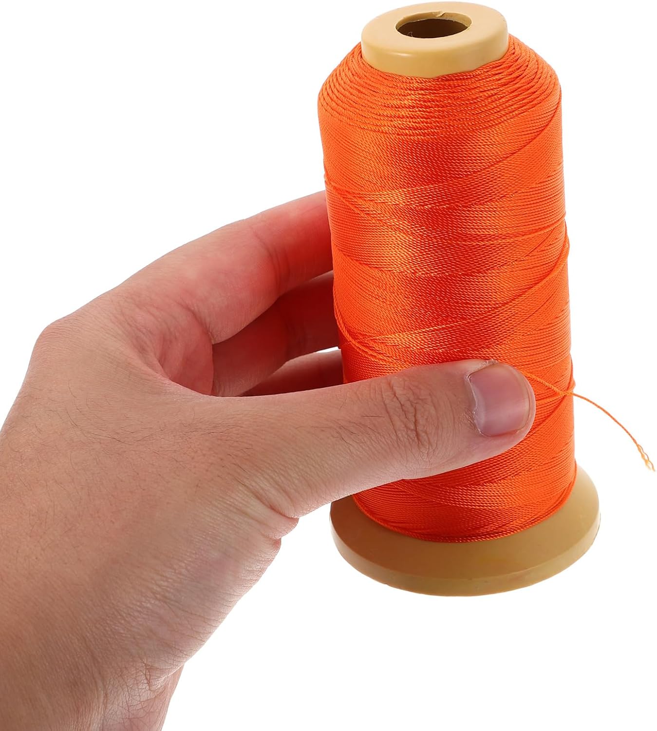 Sewing Thread: Orange Needle Polyester Oboe String Knotting Cord for Hand Machine DIY Purses Home Braided Necklaces Bracelets Wind Chime