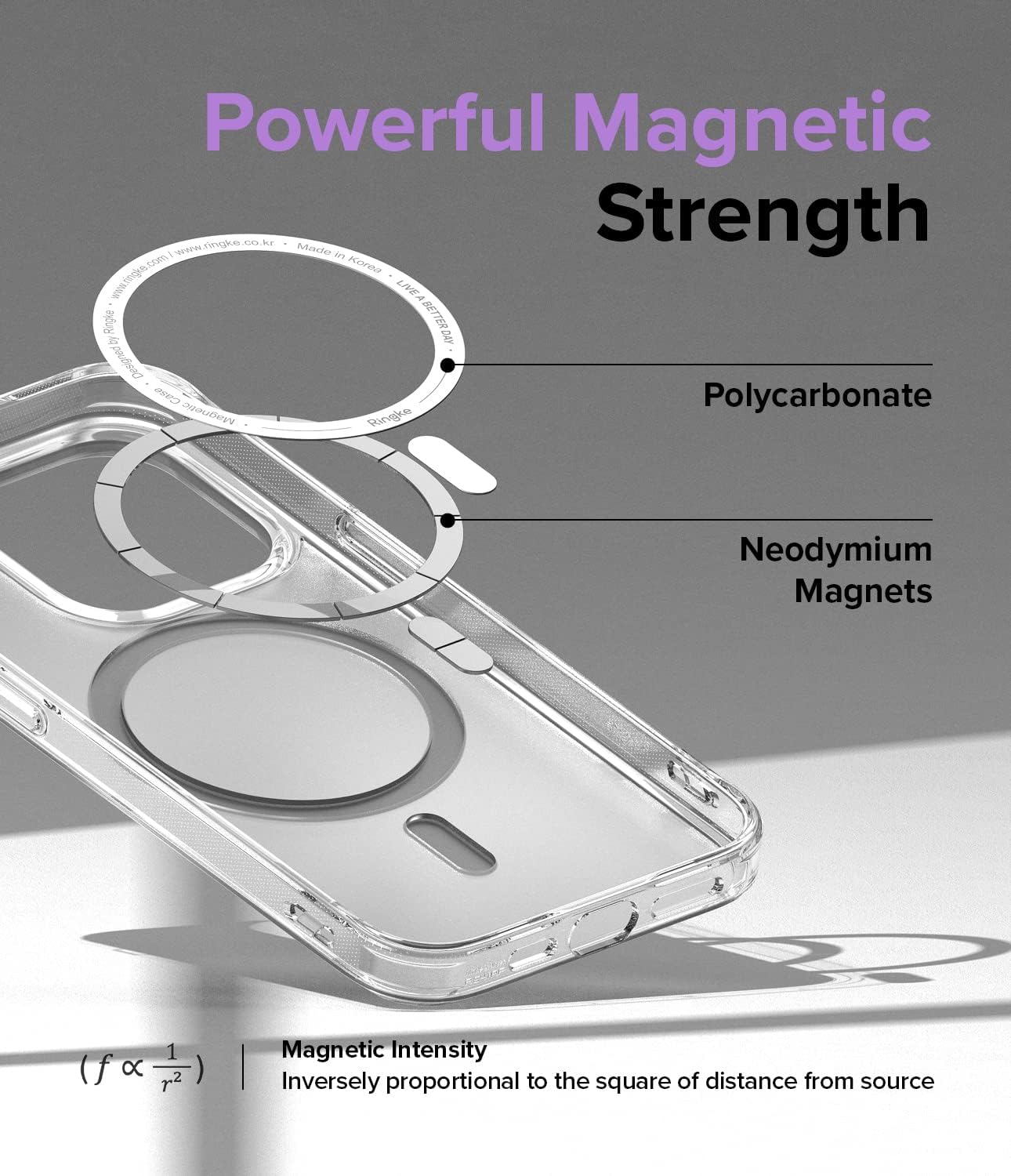 Ringke Fusion Magnetic [Compatible with MagSafe] Designed for iPhone 14 Pro Case 6.1 Inches, Anti-Fingerprint Technology Shockproof Bumper Phone Cover - Matte Clear