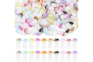 KitBeads Tiny Mushroom Beads Bulk