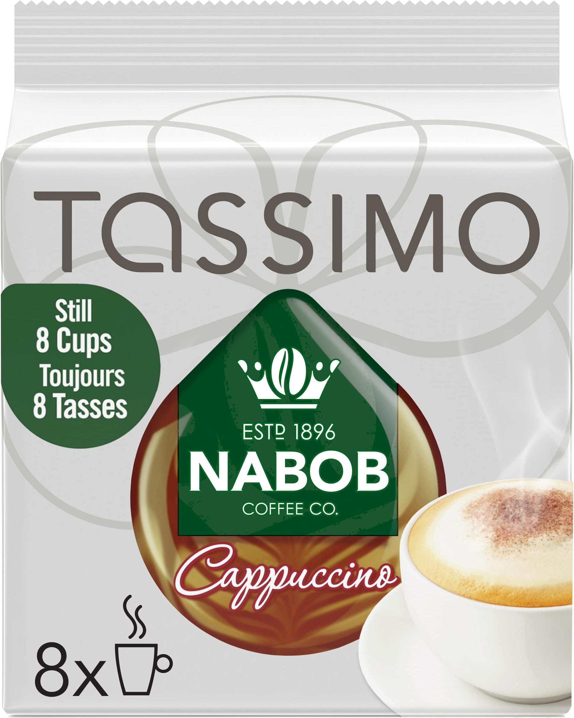 Tassimo Cappuccino Coffee Single Serve T-Discs, 8ct, 263g/9.3 oz., Imported from Canada)