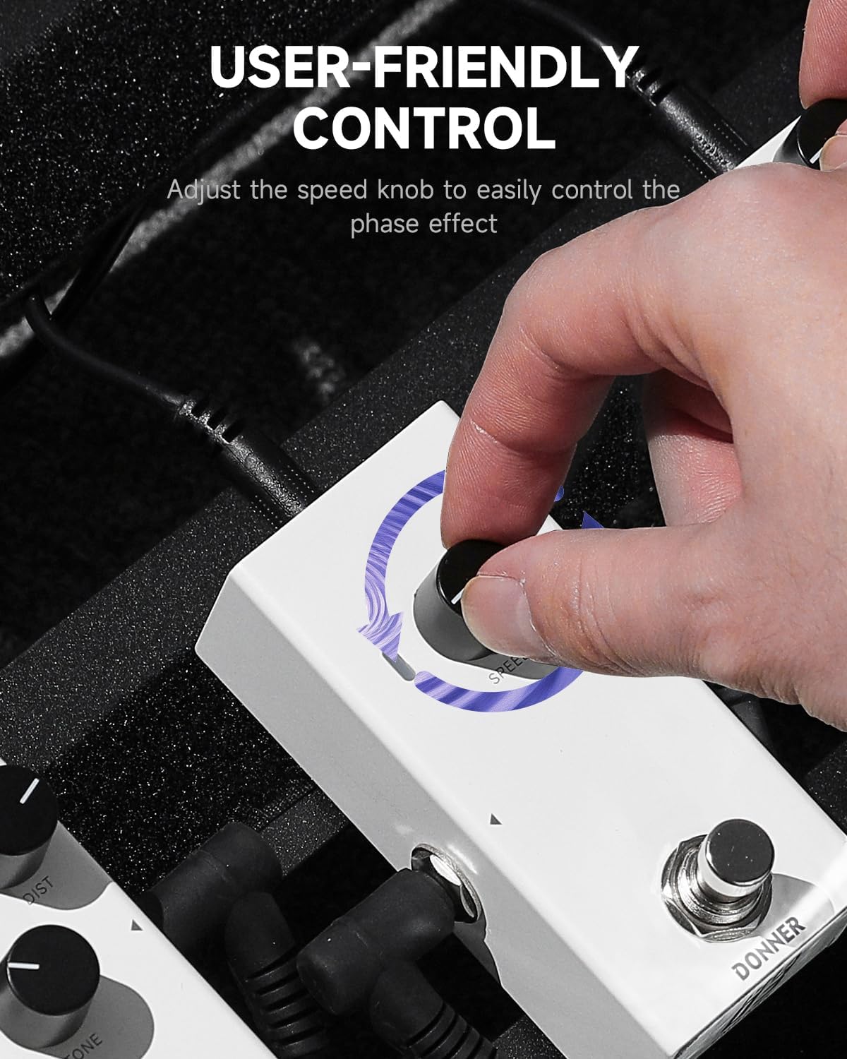 Donner EMBARK 03 Phaser Guitar Pedal, DIY Shell, Electric Guitar, Analog Phase Guitar Effect Pedal, True Bypass