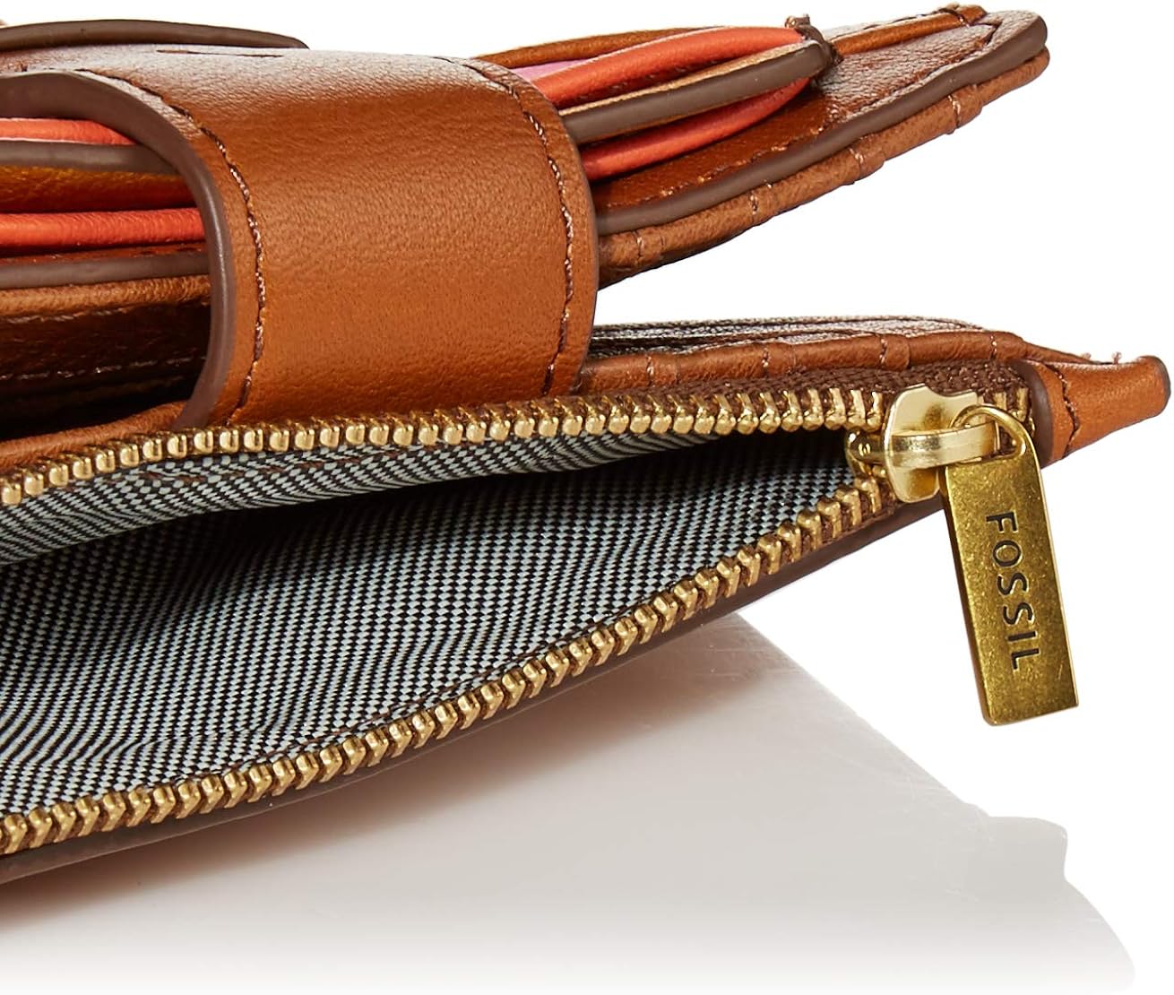 Limited Discount Fossil Women's Willa Leather Small Tab Bifold Wallet Wristlet With Removable Card Case