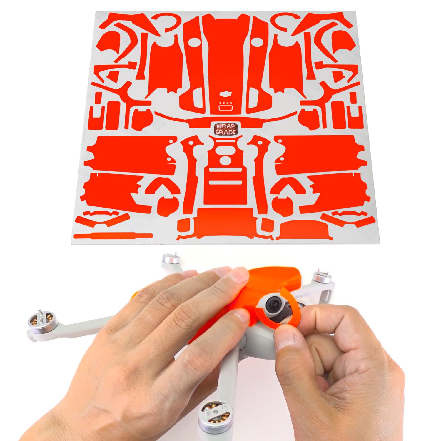 WRAPGRADE Skin Naklejki skórne dla DJI Mini 4 Pro (Super Red)