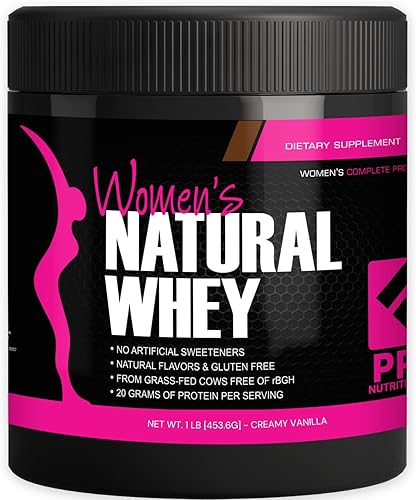 Her Natural Whey- Proteína en polvo para mujeres para bajar de peso y para apoyar la masa muscular magra  bajo en carbohidratos  sin gluten  rBGH