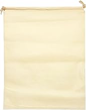 巾着 不織布 収納 ラッピング 収納 大きめ袋 シューズバック 洋服 野菜 タオル ノート 分類保管 埃除け (クリーム, 4Lサイズ（40×50cm）)