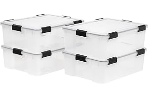 IRIS USA 41 Quart Storage Container - Pack of 4