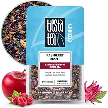 Tiesta Tea - Raspberry Razzle Tea, Loose Leaf, Raspberry Hibiscus Herbal Tea, Premium Caffeine-Free Tea Blend, Make Hot or Iced &amp; Up to 25 Cups, 2 oz Resealable Pouch