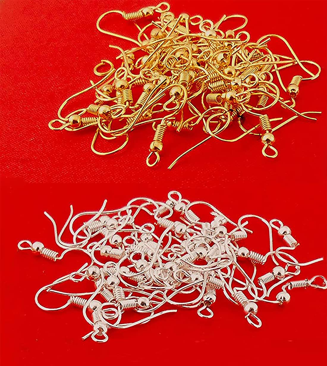 Tia Crafts Jewelry Making Earring Hooks Pack of 75 Gold, 75 Silver pcs (Silver Gold Mix) (B09SHZFG98) Amazon Price History, Amazon Price Tracker