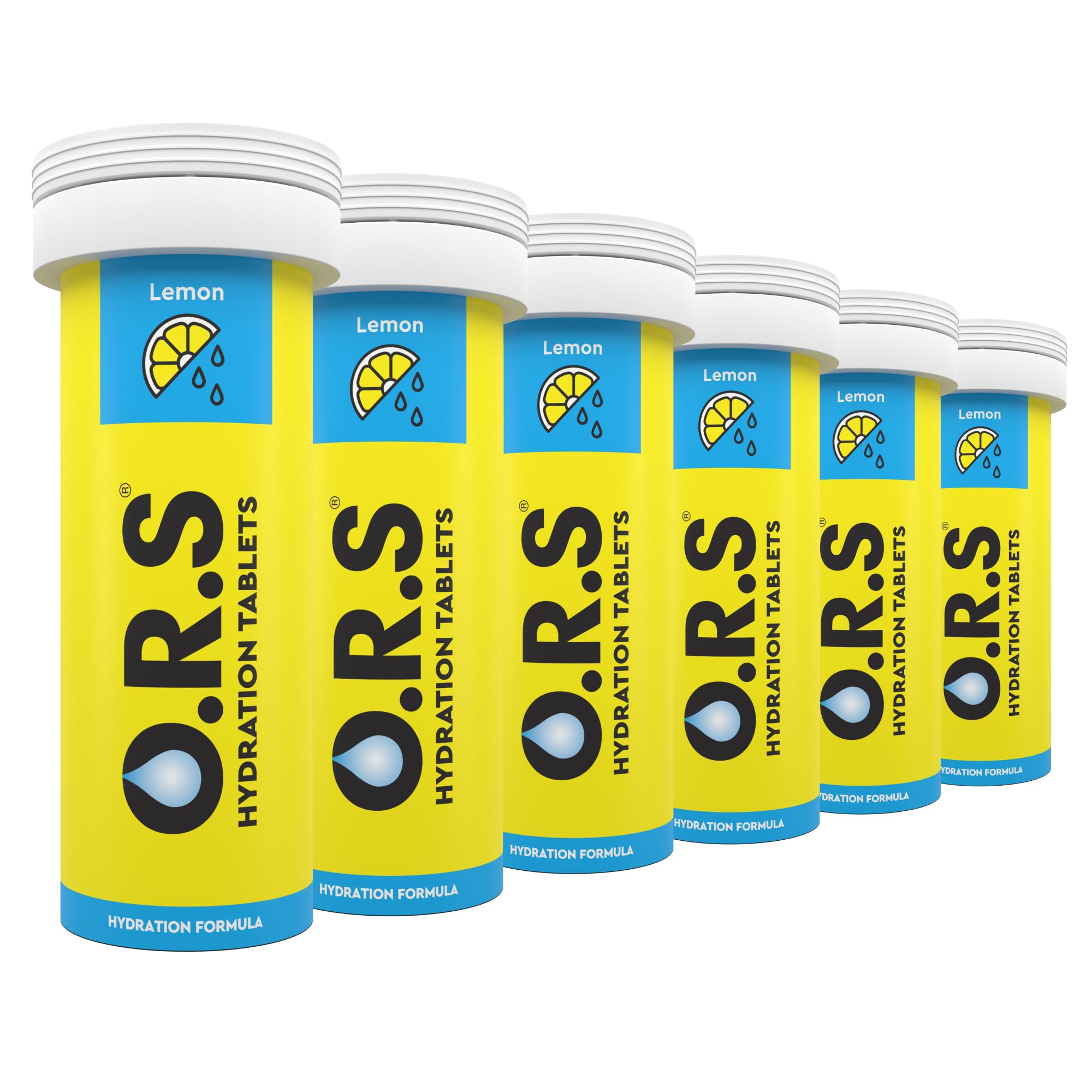 Hydration Tablets with Electrolytes, Vegan, Gluten and Lactose Free Formula – Soluble Sports Hydration with Natural Lemon Flavour, 72 Count