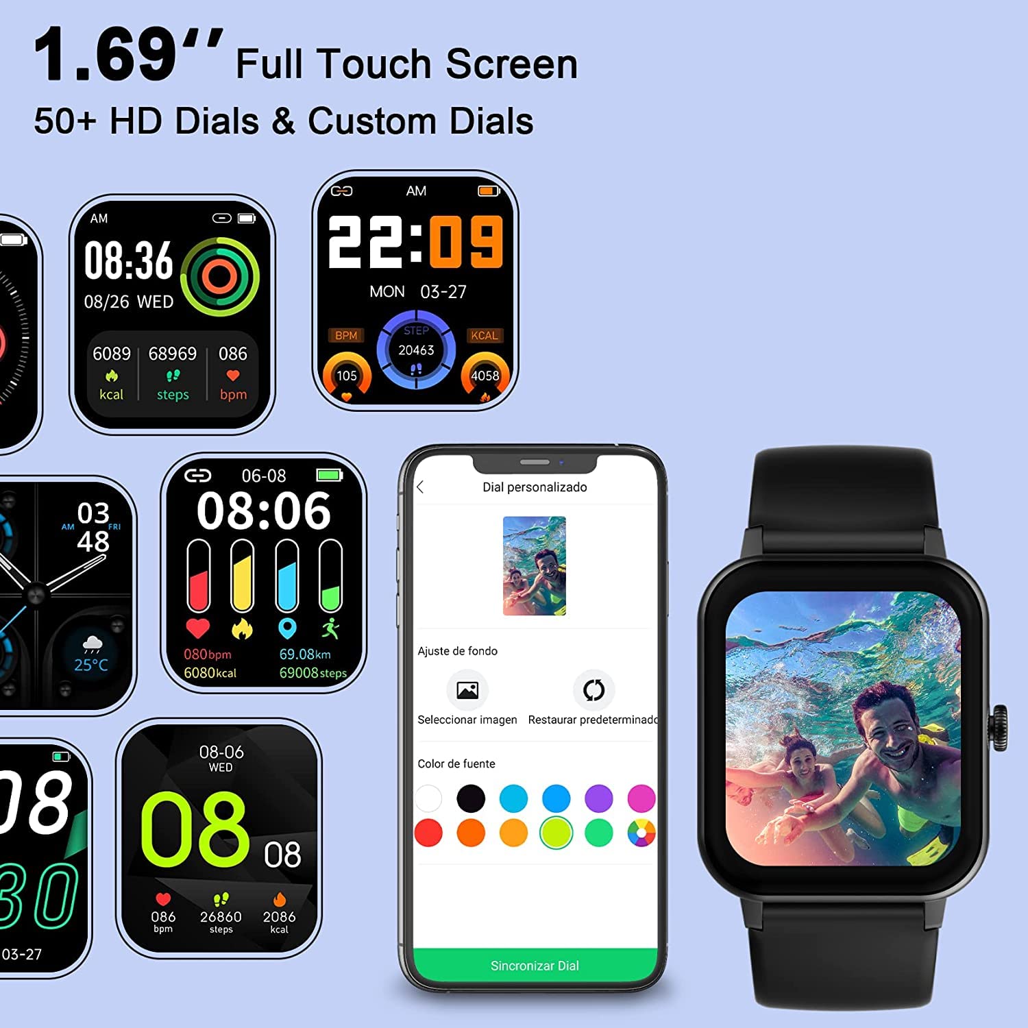IOWODO R3 Pro Smart Watch for Women Black : Amazon.in: Electronics