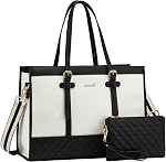 LOVEVOOK Laptop Bag for Women 15.6 inch Canvas Laptop Tote Bag