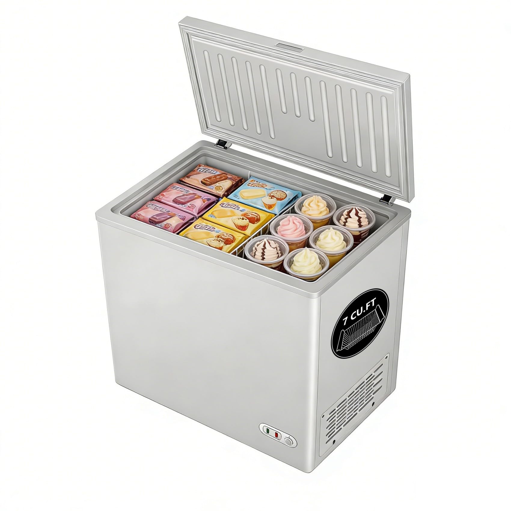 mikibama Chestfreezers 7 cu ft Chest Freezer White