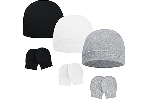 American Trends Baby Beanies for Boys Girls Newborn Infant Hat with Mittens