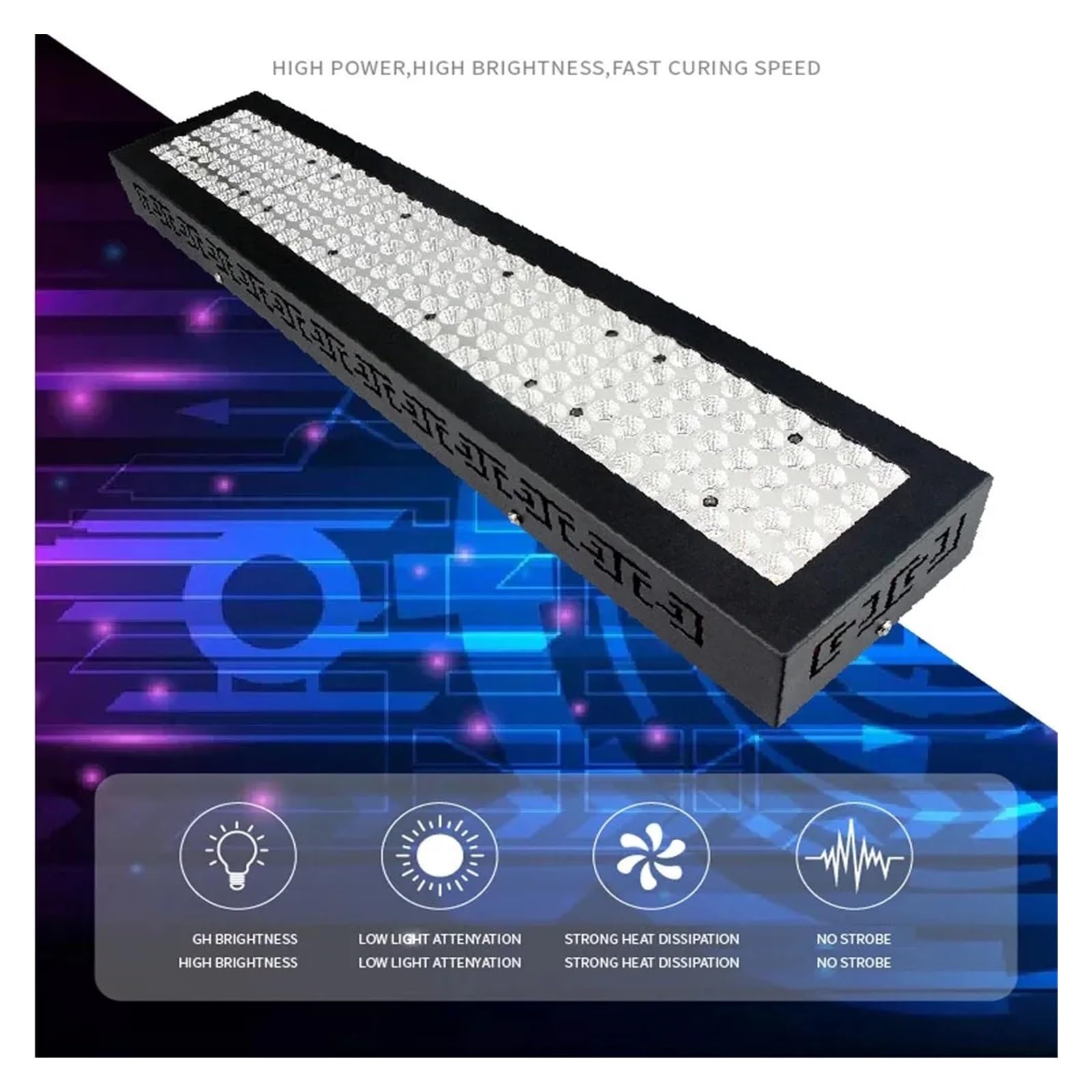 UV-Härtungslampe, 4000W 8000W LED UV-Kleber UV-Härtung 405nm 395nm 385nm 415nm Harz Druckfarbe Siebdruckplatte Herstellung Lampe